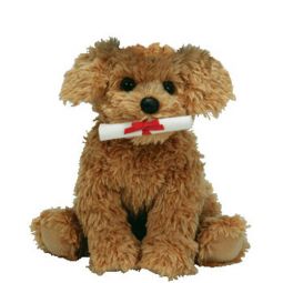 TY Classic Plush - GRAD the Graduation Dog (No Hat Version) (7.5 inch)