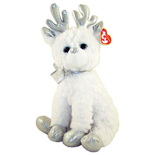 TY Classic Plush - SNOCAP the White Reindeer (10.5 inch)