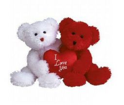 TY Classic Plush - TRULY YOURS the Bears (both together) (9.5 inch)