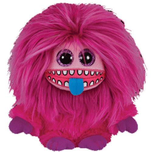 TY Frizzys - ZEEZEE the Pink Monster (Medium Size - 8 inch)