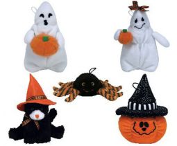 TY Halloweenie Beanie Babies - Halloween 2006 Complete set of 5