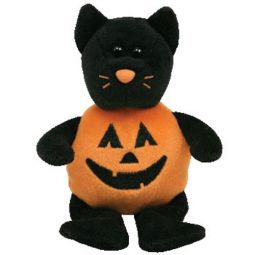TY Halloweenie Beanie Baby - CATKIN the Pumpkin Cat (5.5 inch)