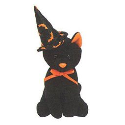 TY Halloweenie Beanie Baby - SCURRY the Cat (4.5 inch)