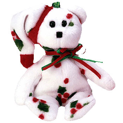 Ty Yummy Peppermint Bear Brown Christmas 5" Jingle Beanie 2005 Boy Girls 3 NT for sale online 
