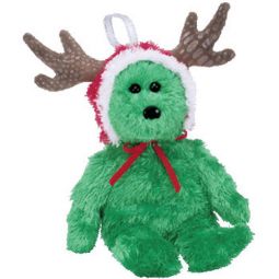 TY Jingle Beanie Baby - 2002 HOLIDAY TEDDY (Green Version) (5.5 inch)
