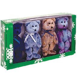 TY Jingle Beanie Babies - Set of 4 Clubby Bears (BBOC Exclusives) (Complete Boxed Set)