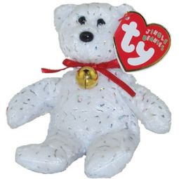 TY Jingle Beanie Baby - DECADE the Bear (White) (5.5 inch)