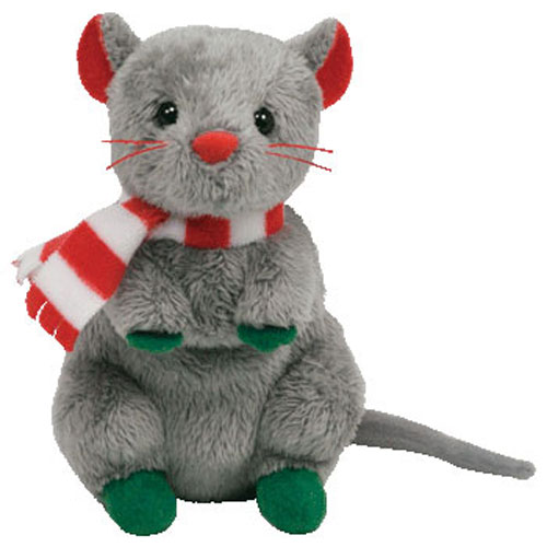 TY Holiday Baby - DICKENS the Gray Mouse (4 inch)