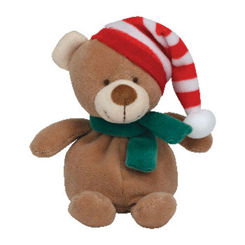 TY Jingle Beanie Baby - FLAKES the Bear (5 inch)