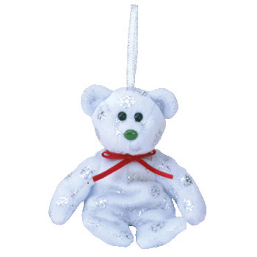 Details about   Ty Beanie Baby FLAKY the Bear Snowflake Christmas Winter Plush *MINT* Retired 