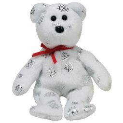 TY Jingle Beanie Baby - FLAKY the Bear (White)  (Walgreens Exclusive) (5 inch)