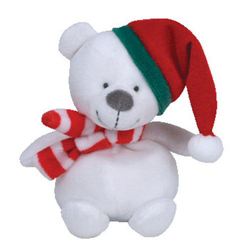 TY Jingle Beanie Baby - FREEZINGS the Bear (5 inch)