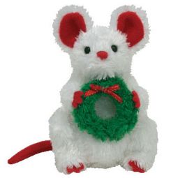 TY Jingle Beanie Baby - GARLANDS the Mouse (4 inch)