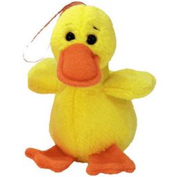 TY Jingle Beanie Baby - QUACKERS the Duck (4 inch)