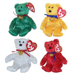 TY Jingle Beanie Babies - Set of 4 Decade Bears (BBOC Exclusives)