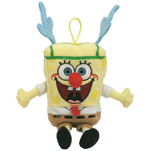 TY Jingle Beanie Baby - SPONGEBOB SQUAREPANTS (SLEIGHRIDE) (5.5 inch)