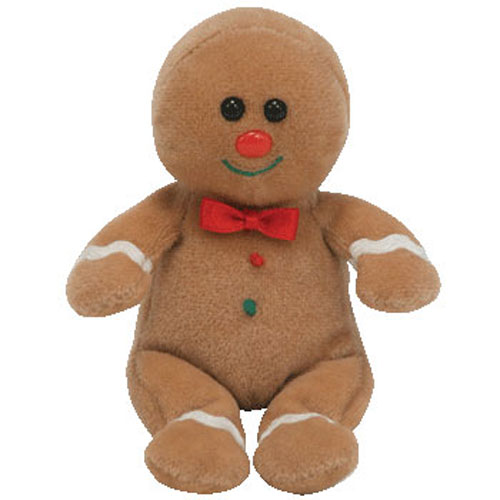 TY Jingle Beanie Baby - SWEETSY the Gingerbread man (4.5 inch)