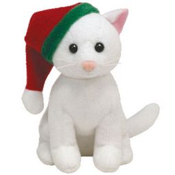 TY Holiday Baby Beanie - TWINKLING the White Cat (4 inch)