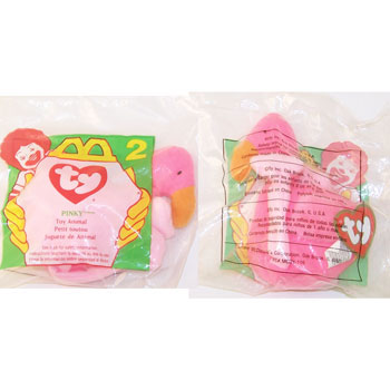 TY McDonald's Teenie Beanie - #2 PINKY the Flamingo (1997) (5 inch)