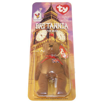 TY McDonald's Teenie Beanie - BRITANNIA the Bear (1999) (5 inch)