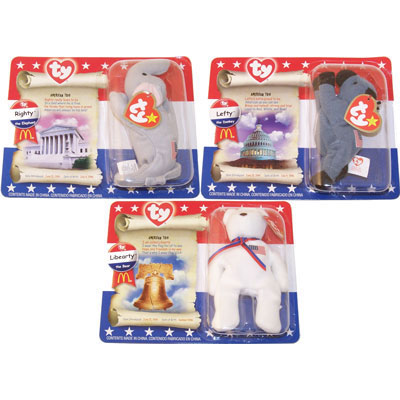 Details about   Mcdonald’s American Trio TY Teenie Beanie Babies Set Of 3
