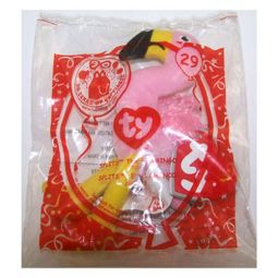 TY McDonald's Teenie Beanie - #29 SPLITS the Flamingo (2009) (4.5 inch)