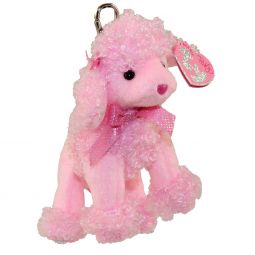 TY Pinkys - PINKY POO the Pink Poodle ( Metal Key Clip ) (4 inch) *TY Store Exclusive*