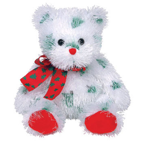 TY Punkies - SANTA CLAWS the Bear (14 inch) * Creased Tag *