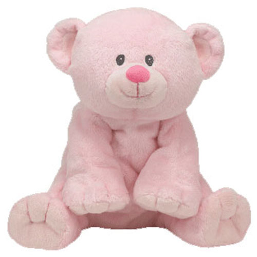 TY Pluffies - BABY WOODS PINK the Bear (9 inch)