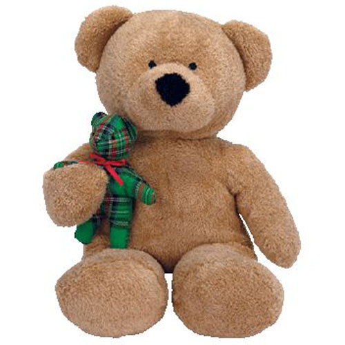 TY Pluffies - BEARY MERRY the Bear (10 inch)
