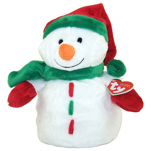 TY Pluffies - ICICLES the Snowman (8 inch)