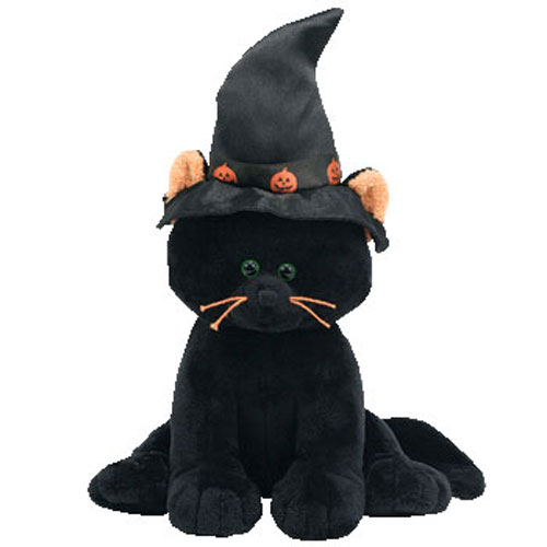 TY Pluffies - SPOOKSIE the Black Cat (Barnes & Noble Exclusive) (9 inch)