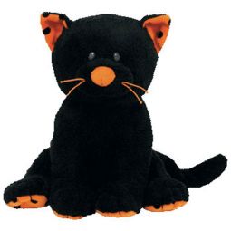 TY Pluffies - TRICKERY the Black Cat (8 inch)