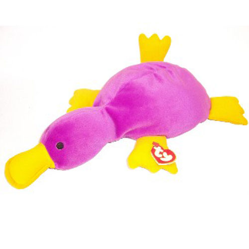 TY Pillow Pal - PADDLES the Platypus (Purple Version) (14 inch)