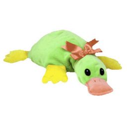 TY Pillow Pal - PADDLES the Platypus (Green Version) (14 inch)
