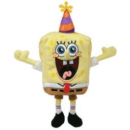 TY Beanie Baby - SPONGEBOB SQUAREPANTS ( BIRTHDAY ) (10 inch)