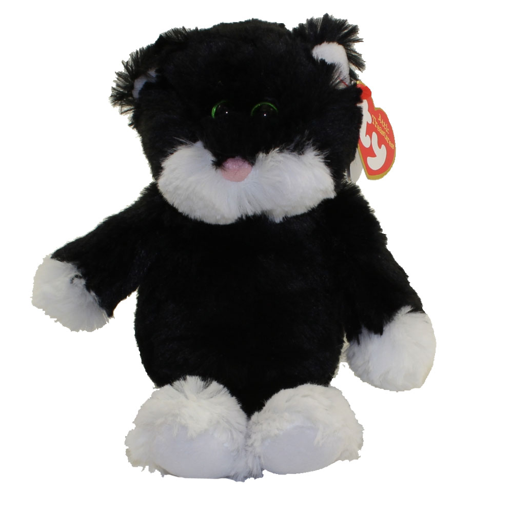 TY Attic Treasures - BESSIE the Black & White Cat (Regular Size - 8 inch)