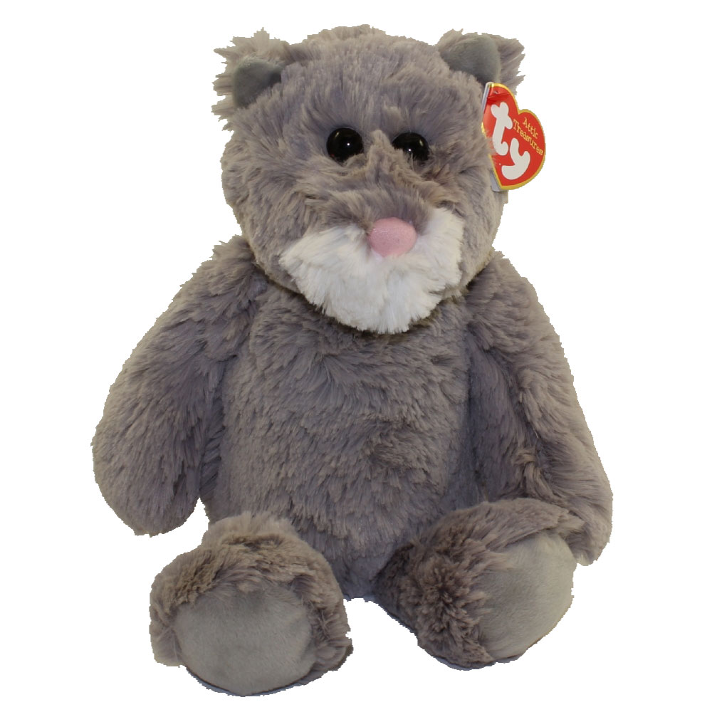 TY Attic Treasures - KIT the Grey Cat (Medium Size - 12 inch)