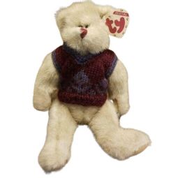 TY Attic Treasure - BARRY the Bear (Maroon Sweater)(10 inch)