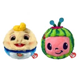 TY Beanie Bouncers - SET of 2 COCOMELON (JJ & Watermelon) (3 inch)