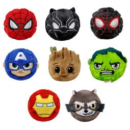 TY Beanie Bouncers - SET of 8 MARVEL (Hulk, Groot, Spider-Man +5) (3 inch)
