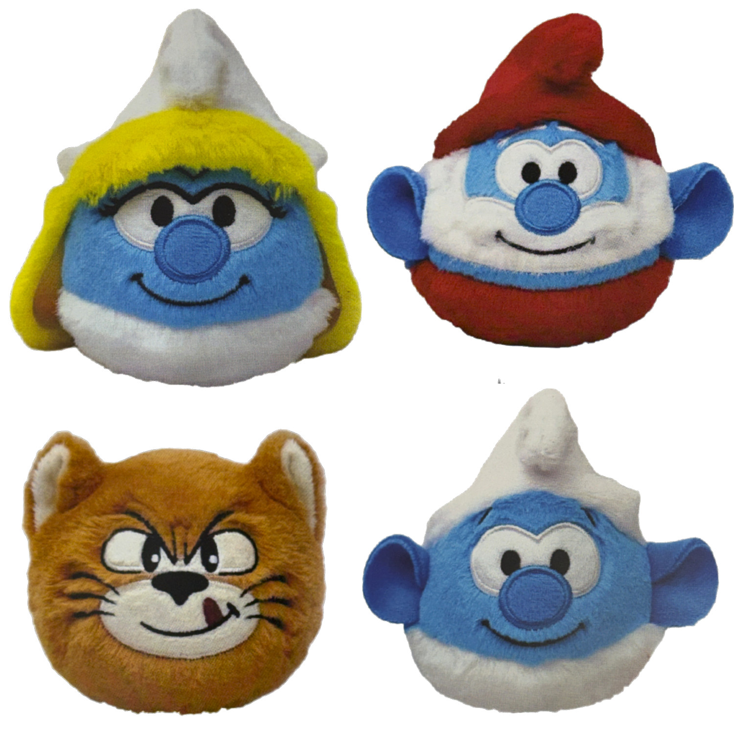 TY Beanie Bouncers - SET of 4 SMURFS (Papa, Azrael, Smurfette +) (3 inch)(Pre-Order ships Spring)