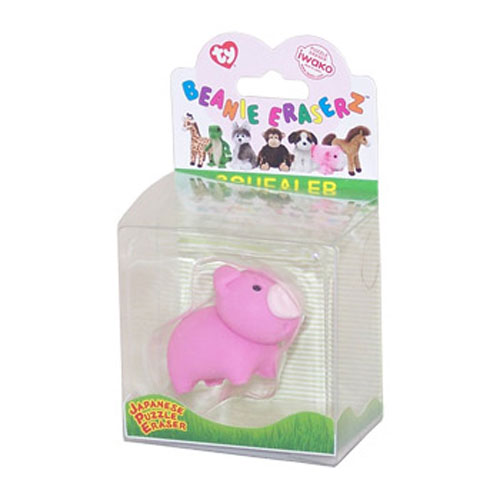 TY Beanie Eraser - SQUEALER the Pig (1.5 inch)