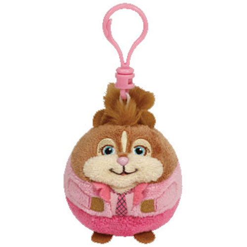 TY Beanie Ballz - BRITTANY the Chipette (Plastic Key Clip - 2.5 inch)