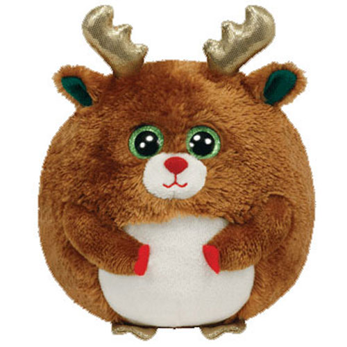 TY Beanie Ballz - MISTLETOE the Reindeer (Regular Size - 5 inch)