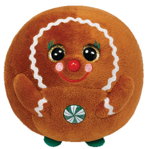 TY Beanie Ballz - GINGER the Gingerbread (Regular Size - 5 inch)