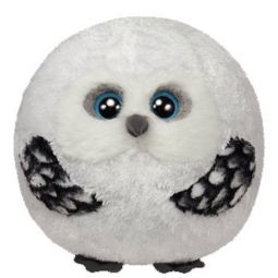 TY Beanie Ballz - HOOTS the White Owl (Regular Size - 5 inch)