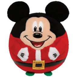 TY Beanie Ballz - MICKEY MOUSE (Christmas Holiday) (Regular Size - 5 inch)