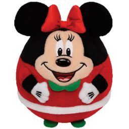 TY Beanie Ballz - MINNIE MOUSE (Christmas Holiday)(Regular Size - 5 inch)