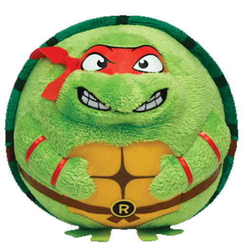 TY Beanie Ballz - TMNT RAPHAEL the Turtle (Regular Size - 5 inch)